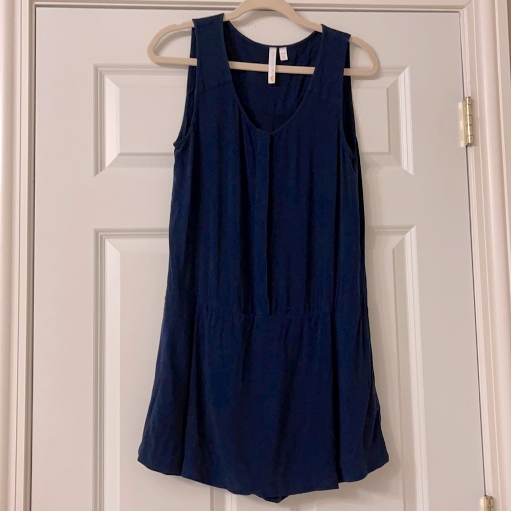 C&C California Navy Blue Romper